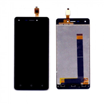 Buy Now LCD With Touch Screen For Intex Aqua Lions 3 - Black Display Glass Combo Folder